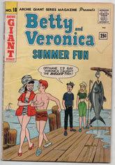 Archie Giant Series 18 1962 VG Betty Veronica Summer Fun Swimsuit Bikini Big Fish