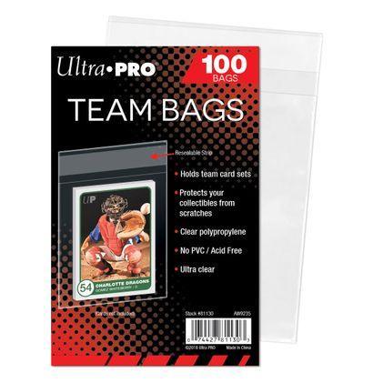 Accessories Ultra Pro Resealable Team Bags (100-Pack) - Trading Card World