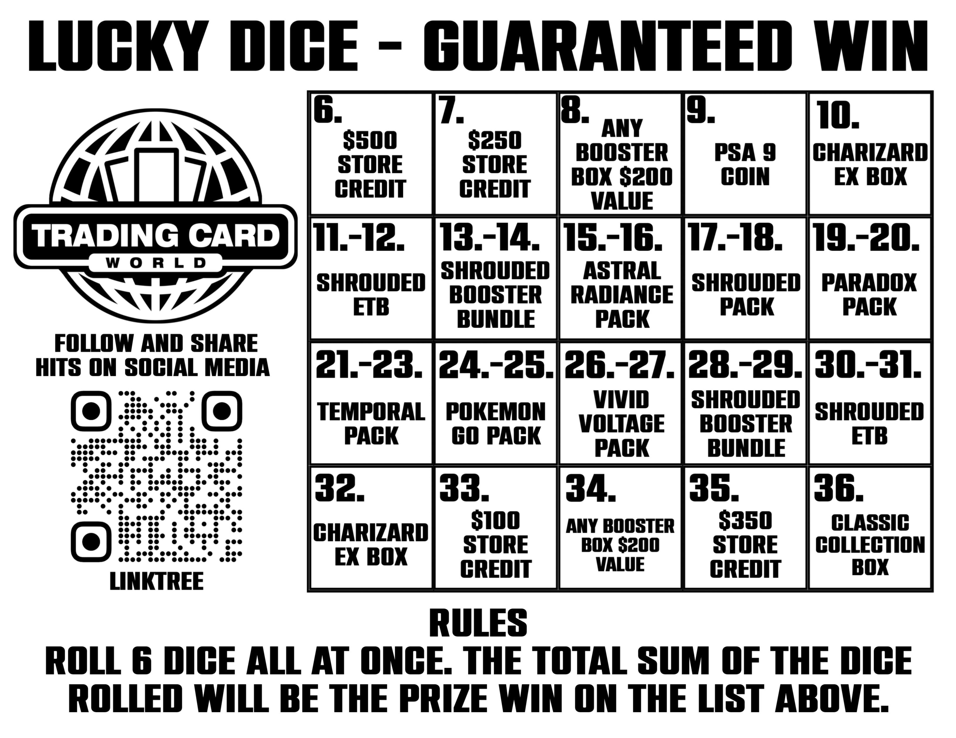 Dice Roll - Trading Card World