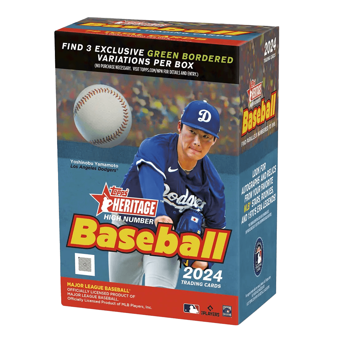 Baseball, Sports, Topps 2024 Topps Heritage High Number Baseball - Blaster Box (8 packs) - Trading Card World
