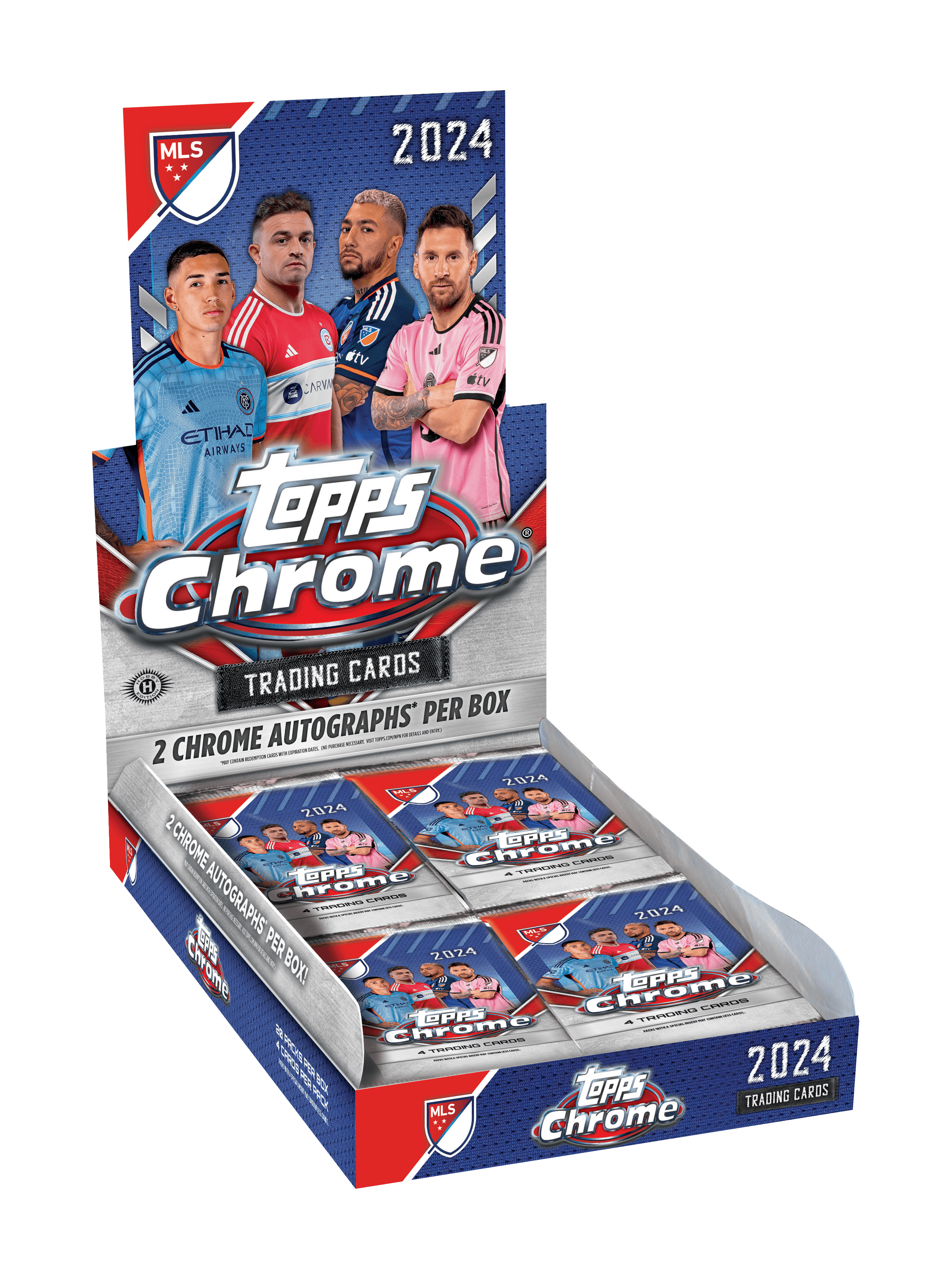 Hobby Box, Soccer, Sports, Topps 2024 Topps Chrome Soccer - Hobby Box - Trading Card World