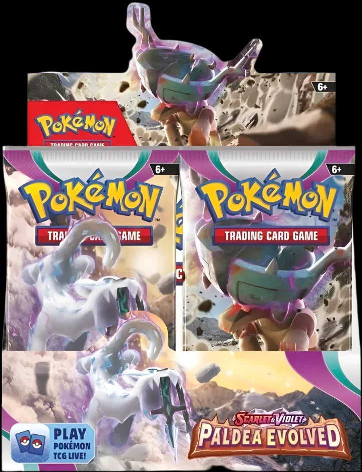Booster Box, card grading companies, how much does psa grading cost, online card store, pokemon bulk, pokemon card shop, pokemon card shop near me, pokemon card shops, pokemon card shops near me, Pokemon Card Store, pokemon card stores, pokemon card stores near me, pokemon card wholesale, Pokémon, psa grading cost, psa grading near me, psa grading prices, Scarlet & Violet: Paldea Evolved, tcg stores Scarlet & Violet: Paldea Evolved - Booster Box - Trading Card World