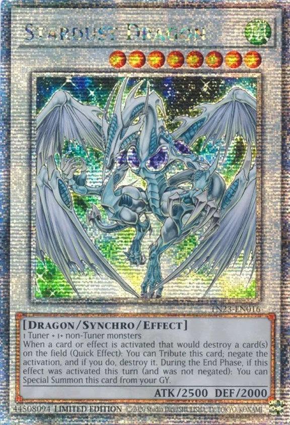 Stardust Dragon [TN23-EN016] Quarter Century Secret Rare – Trading Card  World