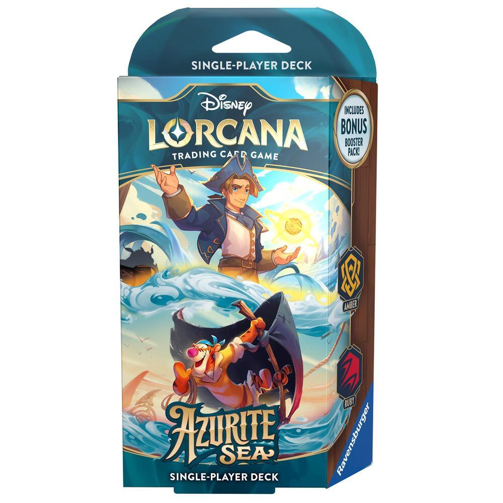 Azurite Sea, Lorcana, Starter Deck Azurite Sea - Starter Deck (Amber & Ruby) - Trading Card World