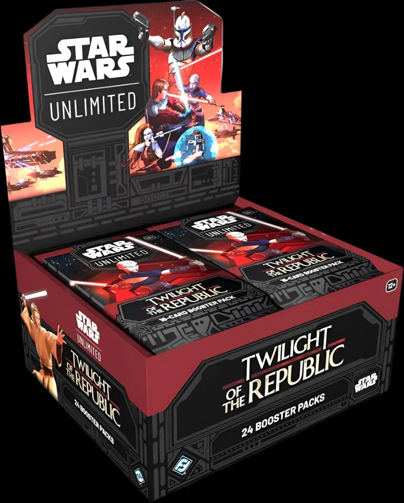 Booster Box, Booster Boxes, Booster Display, Booster Pack, card grading, card grading companies, card shop, card shops near me, cardcard shops near me, Premium Booster, Premium Card Collection, psa card grading, shop trading cards, Star Wars: Unlimited, trading card games, trading card shop, trading card shop near me, trading card shops near me Twilight of the Republic - Booster Display - Trading Card World