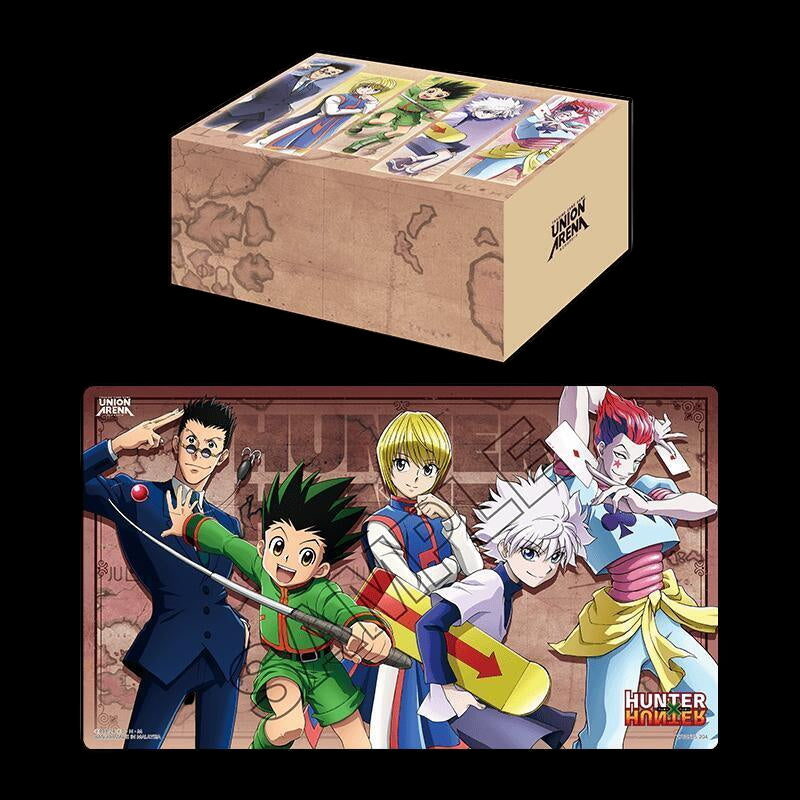 Sealed Play Kit, Union Arena Union Arena Playmat & Half Storage Box Set: Hunter x Hunter - Bandai Playmats - Trading Card World