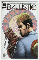 Ballistic 5 Black Mask 2013 VF Signed Darick Robertson