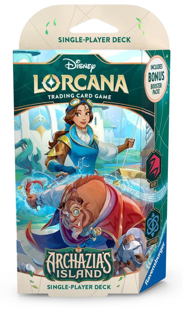Archazia's Island, Lorcana, Starter Deck Disney Lorcana: Archazia's Island Starter Deck (Ruby & Sapphire) - Trading Card World