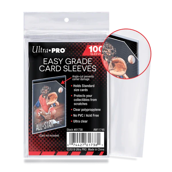 Card Sleeves, Ultra Pro Ultra Pro Easy Grade Card Sleeves (100ct) - Trading Card World