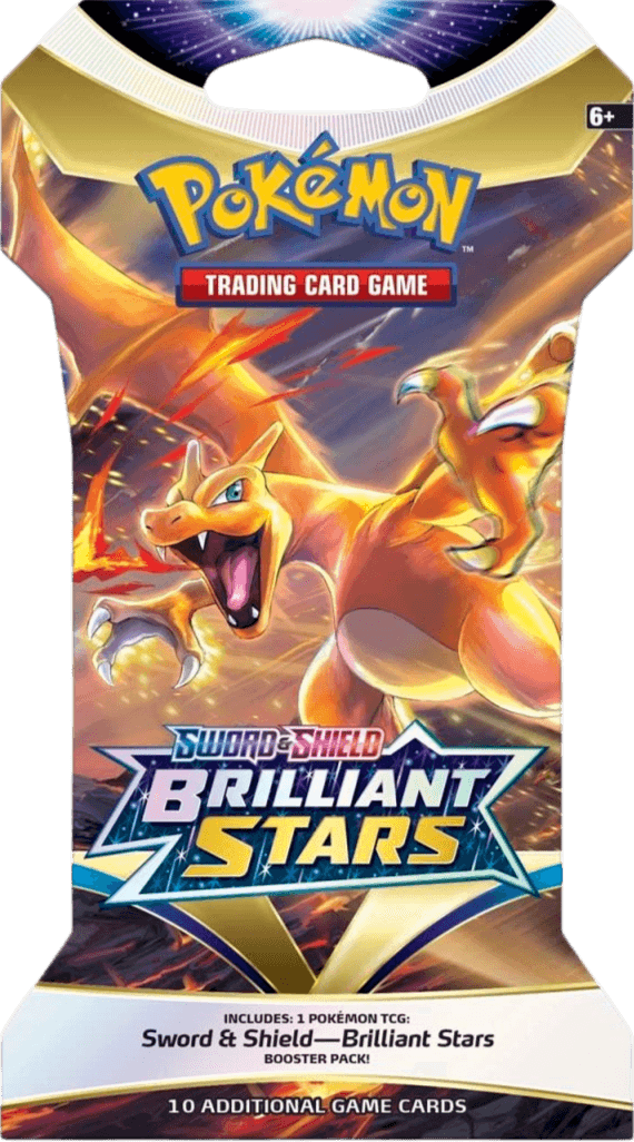 Pokemon, Sleeved Boster, Sword & Shield, Sword & Shield: Brilliant Stars Sword & Shield: Brilliant Stars - Sleeved Booster Pack - Trading Card World