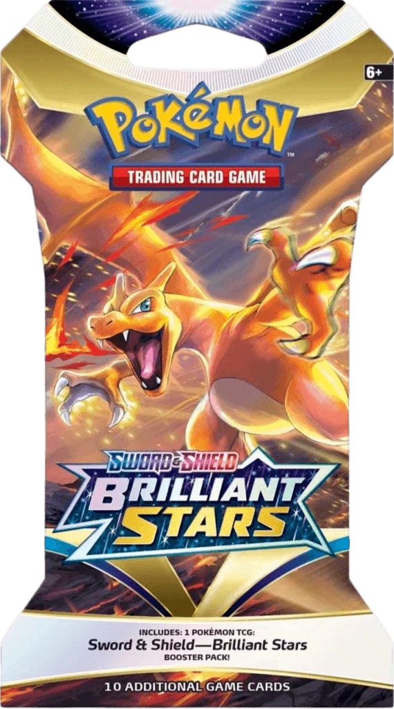 Pokemon, Sleeved Boster, Sword & Shield, Sword & Shield: Brilliant Stars Sword & Shield: Brilliant Stars - Sleeved Booster Pack - Trading Card World