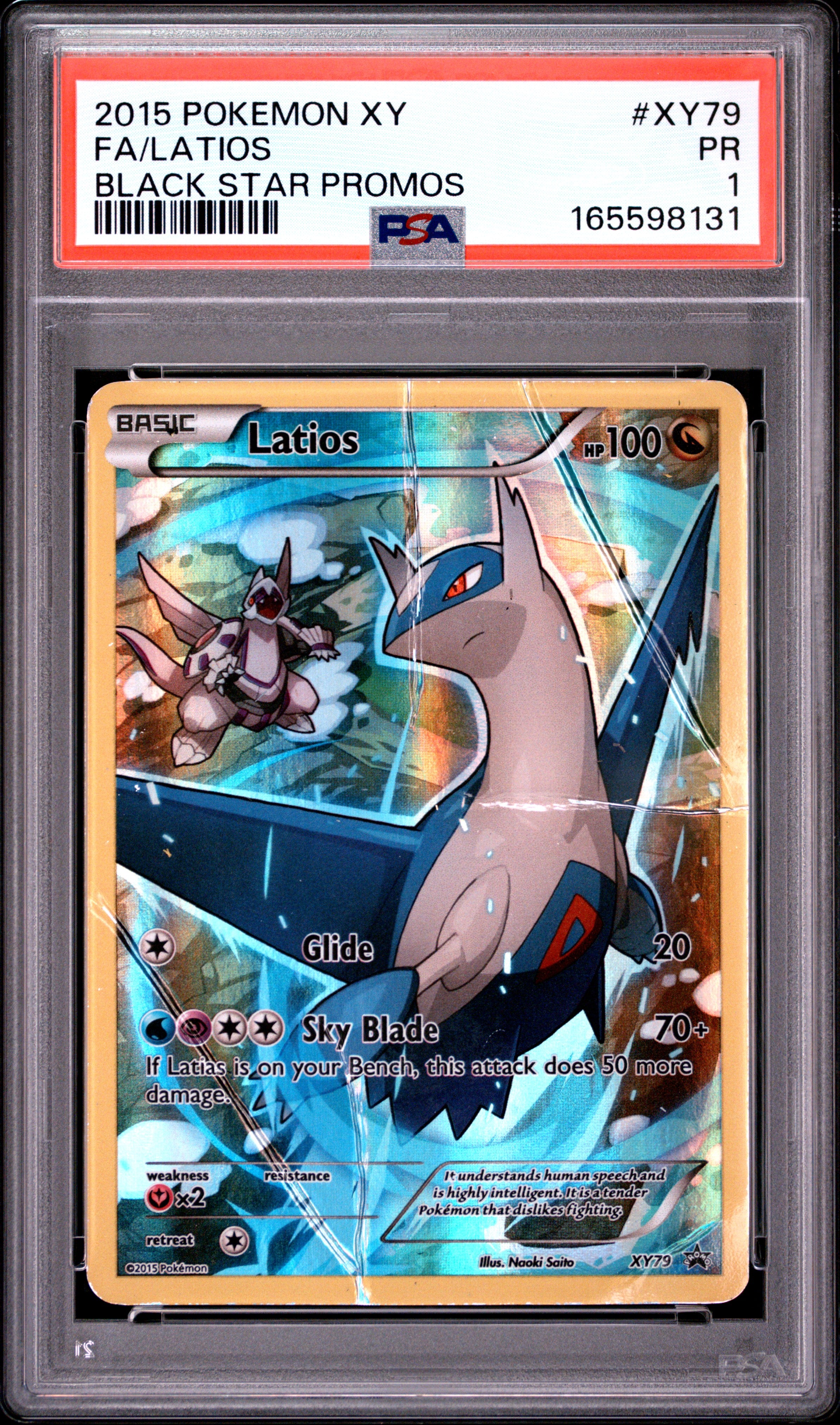 PSA 1 Fa / Latios Black Star Promos #XY79 · XY Black Star Promos · 2015 — front