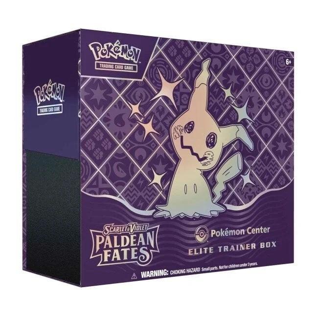 Elite Trainer Box, Pokemon Center, Pokémon, Scarlet & Violet: Paldean Fates Scarlet & Violet: Paldean Fates - Elite Trainer Box (Pokemon Center Exclusive) - Trading Card World