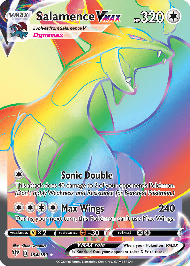 Salamence VMAX (194/189) [Sword Shield: Darkness Ablaze