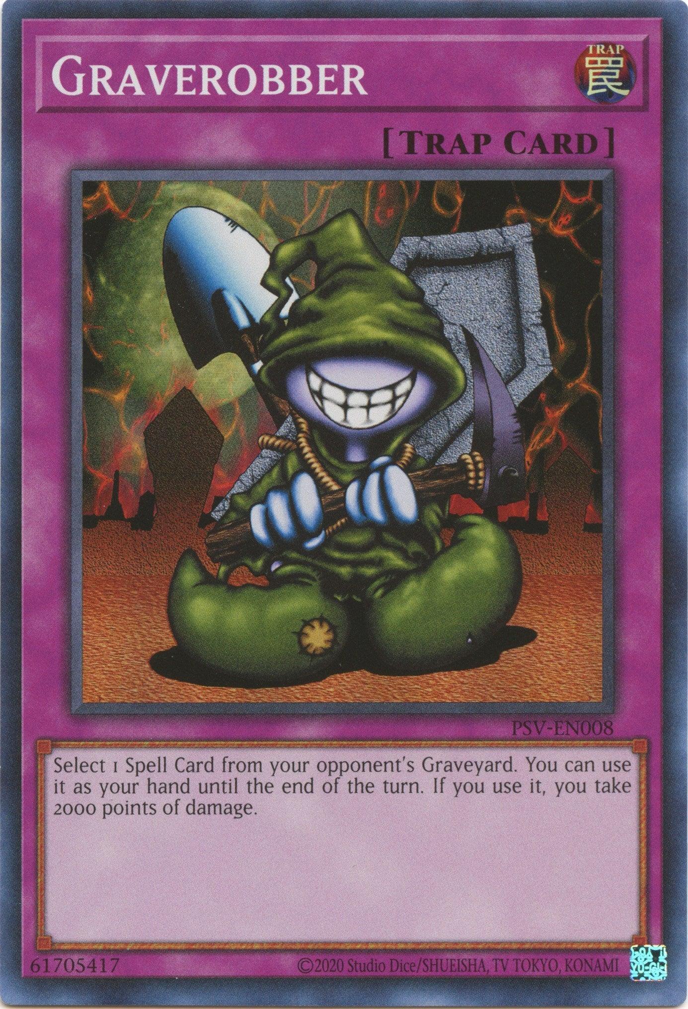 Normal Trap, Pharaoh's Servant (25th Anniversary Edition), Super Rare, Trap, Unlimited Graverobber (25th Anniversary) [PSV-EN008] Super Rare - Trading Card World