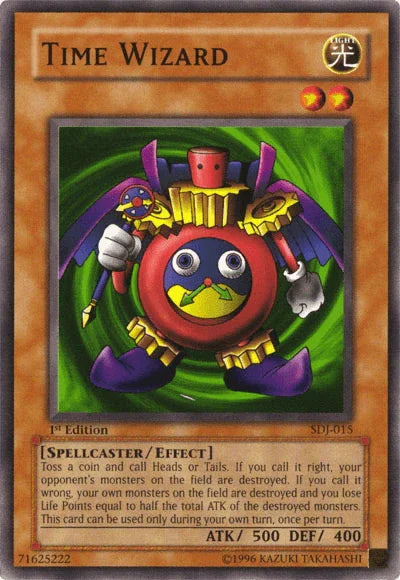 1st Edition, Common, Effect Monster, Light, Spellcaster, Starter Deck: Joey, Unlimited Time Wizard [SDJ-015] Common - Trading Card World
