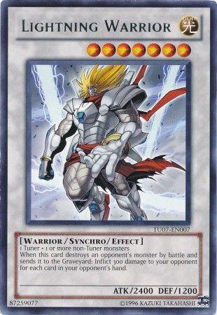 Light, Rare, Synchro/Effect Monster, Turbo Pack: Booster Seven, Unlimited, Warrior Lightning Warrior [TU07-EN007] Rare - Trading Card World