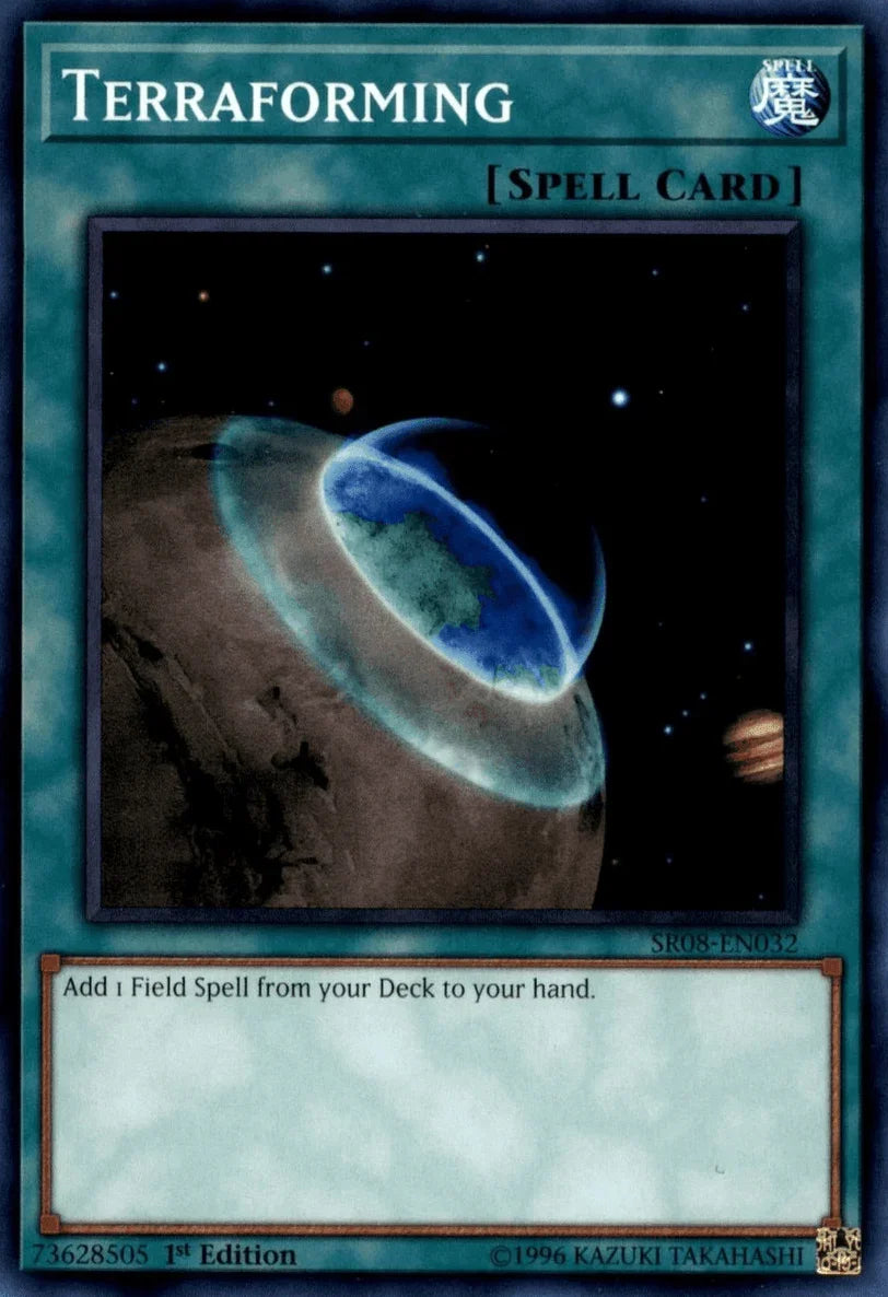 1st Edition, Common, Normal Spell, Spell, Structure Deck: Order of the Spellcasters Terraforming [SR08-EN032] Common - Trading Card World
