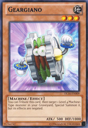 Duelist League Promo, Earth, Effect Monster, Machine, Rare, Unlimited Geargiano (Blue) [DL16-EN009] Rare - Trading Card World