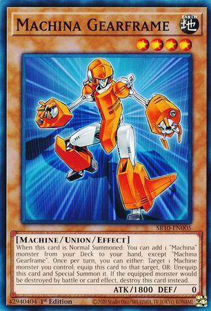 1st Edition, Common, Earth, Effect Monster, Machine, Structure Deck: Mechanized Madness Machina Gearframe [SR10-EN005] Common - Trading Card World