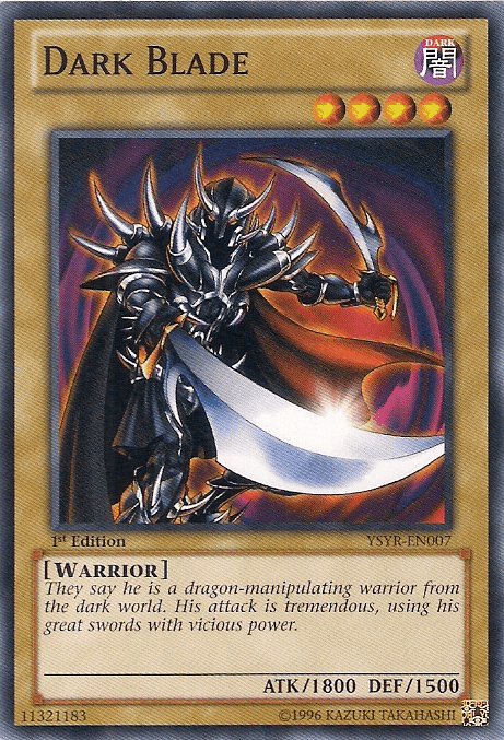 1st Edition, Common, Dark, Normal Monster, Starter Deck: Yugi Reloaded, Unlimited, Warrior Dark Blade [YSYR-EN007] Common - Trading Card World