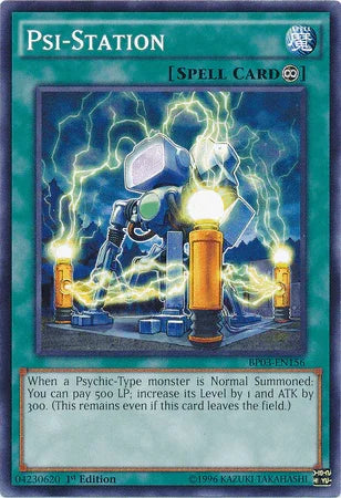 1st Edition, Battle Pack 3: Monster League, Common, Continuous Spell, Spell Psi-Station [BP03-EN156] Common - Trading Card World