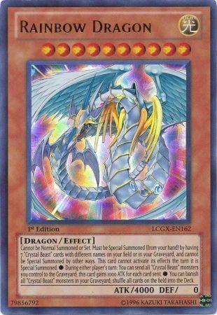 1st Edition, Dragon, Effect Monster, Legendary Collection 2, Light, Ultra Rare, Unlimited Rainbow Dragon [LCGX-EN162] Ultra Rare - Trading Card World