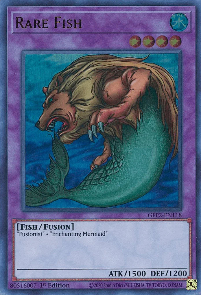 1st Edition, Fish, Fusion Monster, Ghosts From the Past: The 2nd Haunting, Ultra Rare, Water Rare Fish [GFP2-EN118] Ultra Rare - Trading Card World