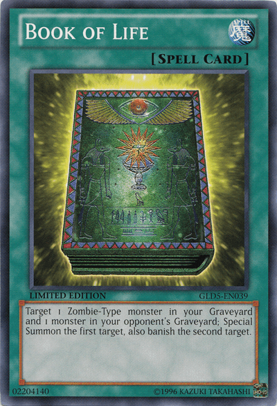 Common, Gold Series: Haunted Mine, Limited, Normal Spell, Spell Book of Life [GLD5-EN039] Common - Trading Card World