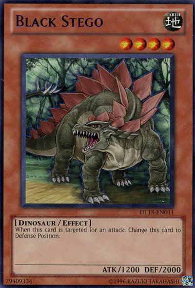 Dinosaur, Duelist League Promo, Earth, Effect Monster, Rare, Unlimited Black Stego (Purple) [DL13-EN011] Rare - Trading Card World