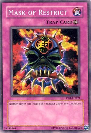 Common, Continuous Trap, Dark Beginning 1, Trap, Unlimited Mask of Restrict [DB1-EN221] Common - Trading Card World