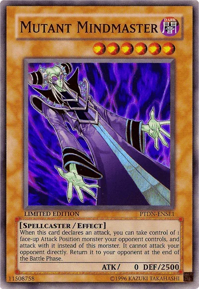 Dark, Effect Monster, Limited, Phantom Darkness, Spellcaster, Super Rare Mutant Mindmaster [PTDN-ENSE1] Super Rare - Trading Card World