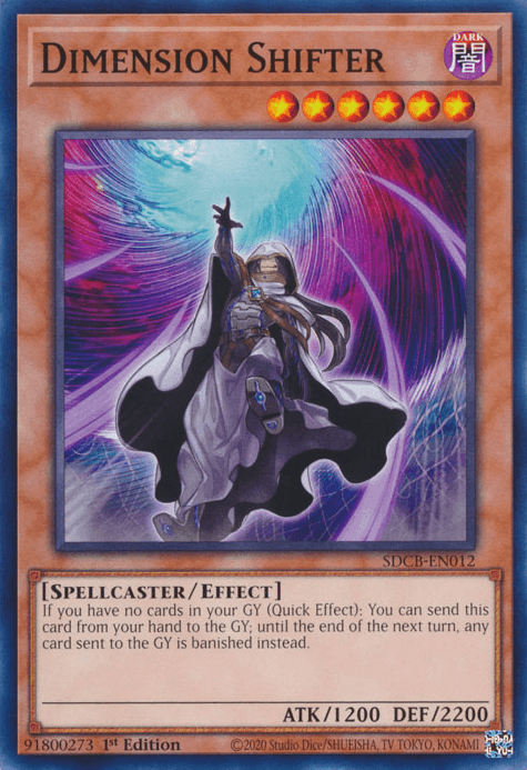 1st Edition, Common, Dark, Effect Monster, Spellcaster, Structure Deck: Legend of the Crystal Beasts Dimension Shifter [SDCB-EN012] Common - Trading Card World