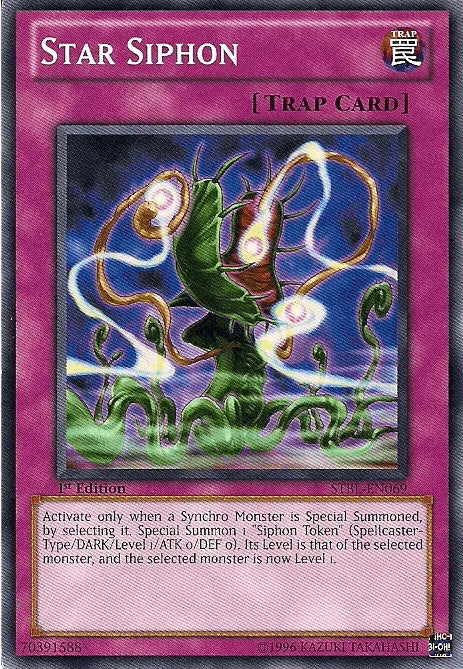 1st Edition, Common, Normal Trap, Starstrike Blast, Trap, Unlimited Star Siphon [STBL-EN069] Common - Trading Card World