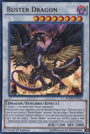1st Edition, Breakers of Shadow, Dark, Dragon, Synchro/Effect Monster, Ultra Rare, Unlimited Buster Dragon [BOSH-EN052] Ultra Rare - Trading Card World