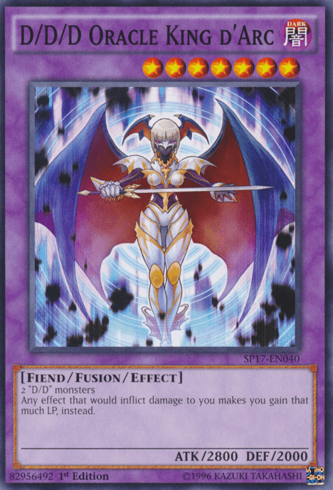 1st Edition, Common, Dark, Fiend, Fusion/Effect Monster, Star Pack - Battle Royal D/D/D Oracle King d'Arc [SP17-EN040] Common - Trading Card World