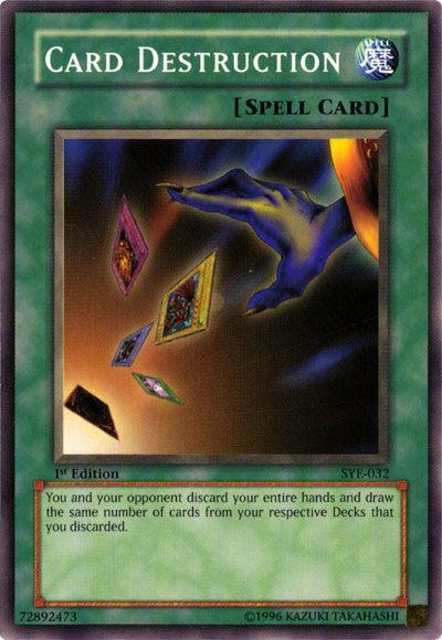 1st Edition, Common, Normal Spell, Spell, Starter Deck: Yugi Evolution, Unlimited Card Destruction [SYE-032] Common - Trading Card World