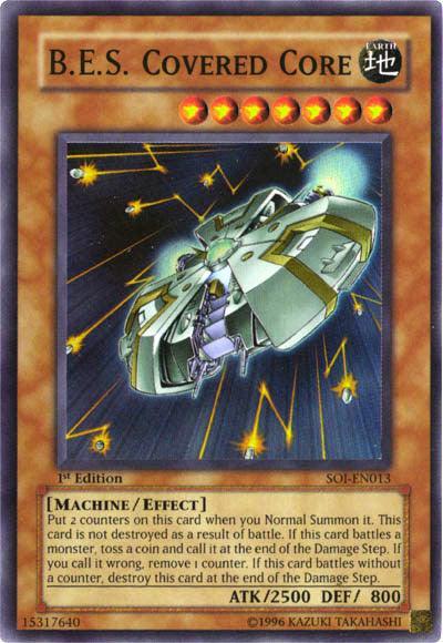 1st Edition, Earth, Effect Monster, Machine, Shadow of Infinity, Super Rare, Unlimited B.E.S. Covered Core [SOI-EN013] Super Rare - Trading Card World