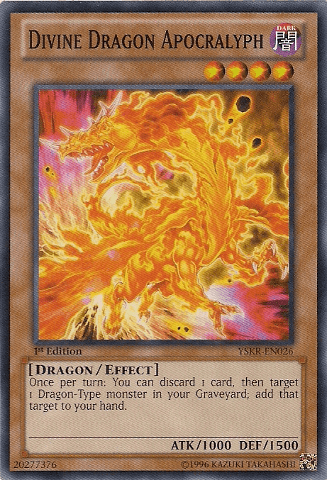 1st Edition, Common, Dark, Dragon, Effect Monster, Starter Deck: Kaiba Reloaded, Unlimited Divine Dragon Apocralyph [YSKR-EN026] Common - Trading Card World