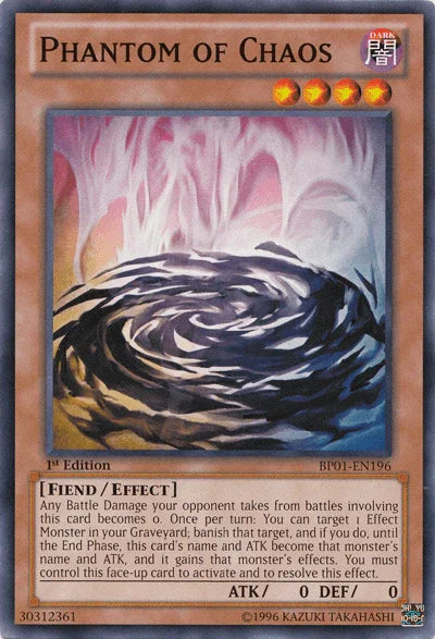 1st Edition, Battle Pack: Epic Dawn, Common, Dark, Effect Monster, Fiend, Unlimited Phantom of Chaos [BP01-EN196] Common - Trading Card World