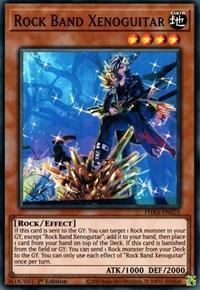 1st Edition, Earth, Effect Monster, Phantom Rage, Rock, Super Rare Rock Band Xenoguitar [PHRA-EN025] Super Rare - Trading Card World