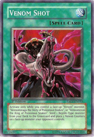 1st Edition, Common, Normal Spell, Spell, Tactical Evolution, Unlimited Venom Shot [TAEV-EN053] Common - Trading Card World