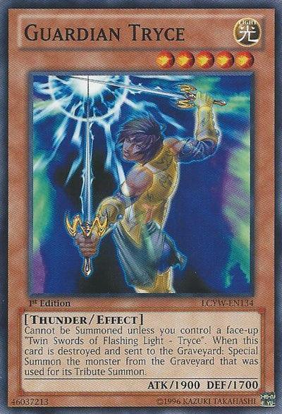 1st Edition, Common, Effect Monster, Legendary Collection 3: Yugi's World, Light, Thunder, Unlimited Guardian Tryce [LCYW-EN134] Common - Trading Card World