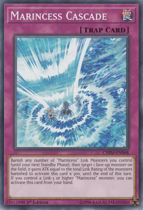 1st Edition, Chaos Impact, Common, Normal Trap, Trap, Unlimited Marincess Cascade [CHIM-EN068] Common - Trading Card World