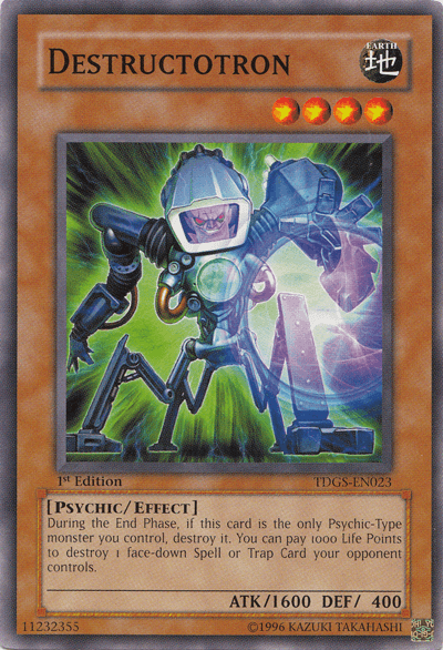 1st Edition, Common, Earth, Effect Monster, Psychic, The Duelist Genesis, Unlimited Destructotron [TDGS-EN023] Common - Trading Card World