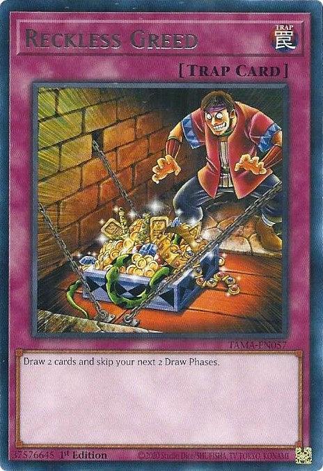 1st Edition, Normal Trap, Rare, Tactical Masters, Trap Reckless Greed [TAMA-EN057] Rare - Trading Card World