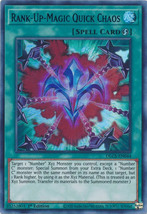 1st Edition, Dragons of Legend: The Complete Series, Quick Play Spell, Spell, Ultra Rare Rank-Up-Magic Quick Chaos (Purple) [DLCS-EN044] Ultra Rare - Trading Card World