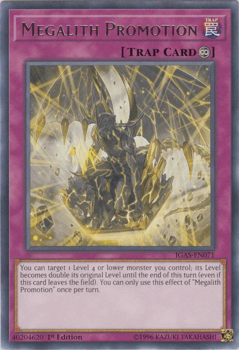 1st Edition, Continuous Trap, Ignition Assault, Rare, Trap, Unlimited Megalith Promotion [IGAS-EN071] Rare - Trading Card World