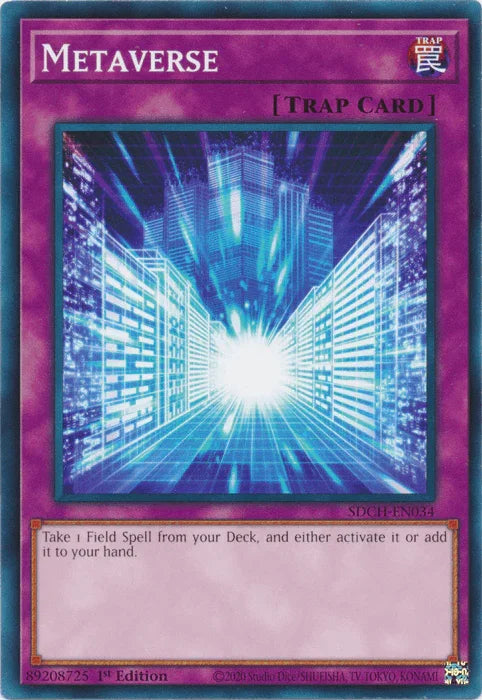 1st Edition, Common, Normal Trap, Structure Deck: Spirit Charmers, Trap Metaverse [SDCH-EN034] Common - Trading Card World