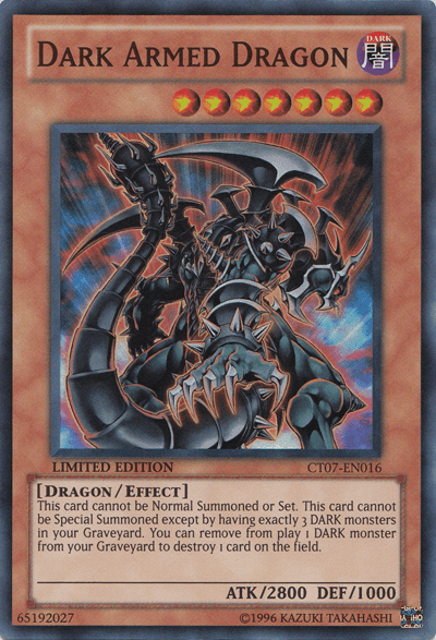 2010 Collectors Tins, Dark, Dragon, Effect Monster, Limited, Super Rare Dark Armed Dragon [CT07-EN016] Super Rare - Trading Card World